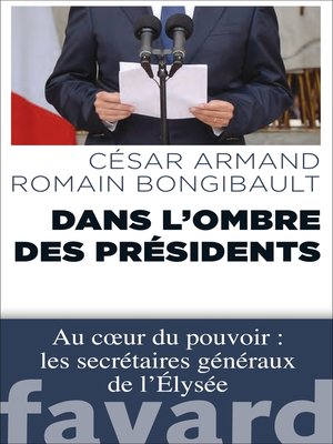 cover image of Dans l'ombre des Présidents